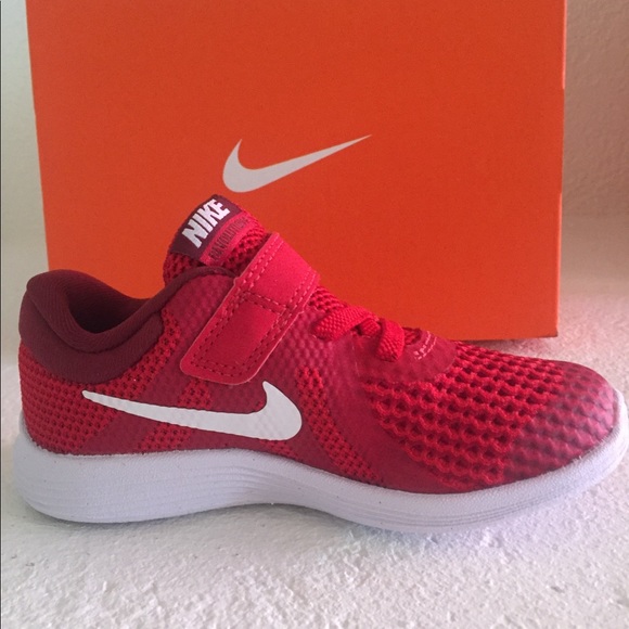 🔥🔥HOST PICK 🔥🔥NEW NIKE REVOLUTION 4 5C SNEAKERS INFANT TODDLER CHILDREN RED - Picture 2 of 8